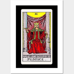 Card #11 - Justice - Rider Waite Smith Tarot Posters and Art